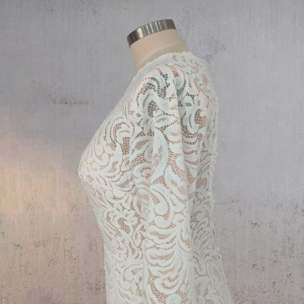 Mermaid Whisper Lace Embroidery Bridal Gown Wedding Dress