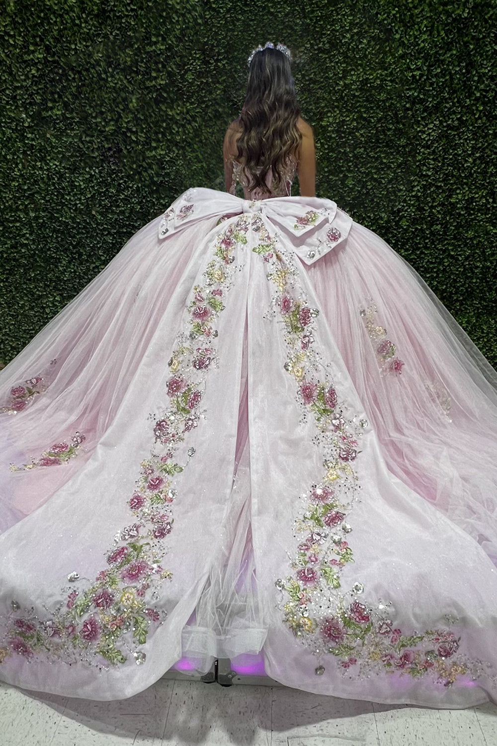 Liore | Pink - Off The Shoulder Tulle Beaded Quinceanera Dresses With Appliques