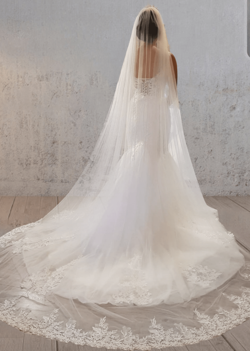 Mermaid Long Mermaid Lace Wedding Dresses Tulle Straps with Appliques