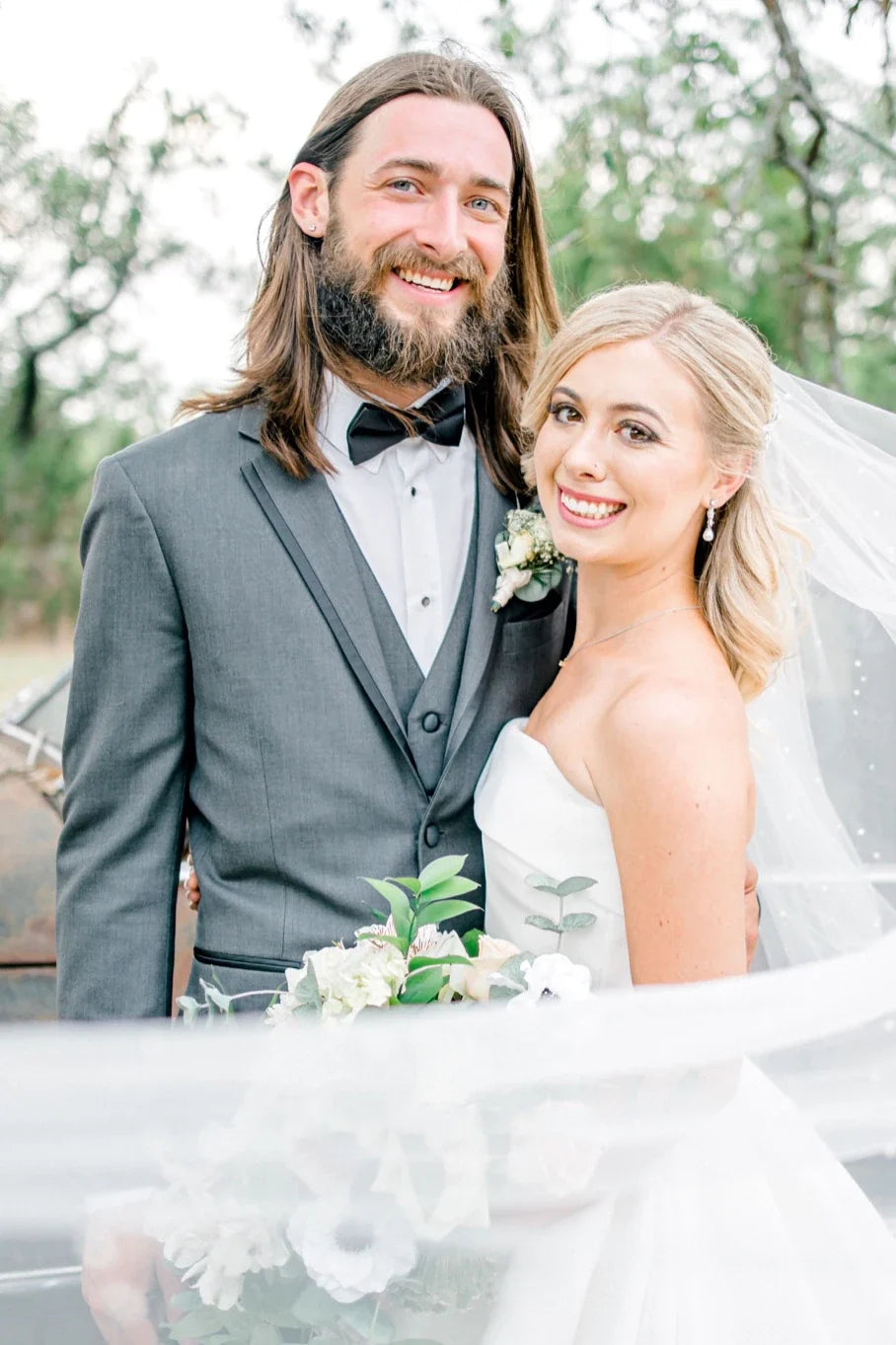 Satin A-Line Strapless Beach Elegant Wedding Dress With Button Back And Chapel Train